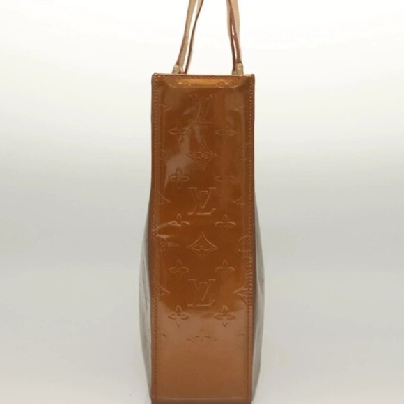 LOUIS VUITTON Monogram Vernis Columbus Tote Bag Bronze M91134 LV Auth BA3836 - Picture 6 of 16